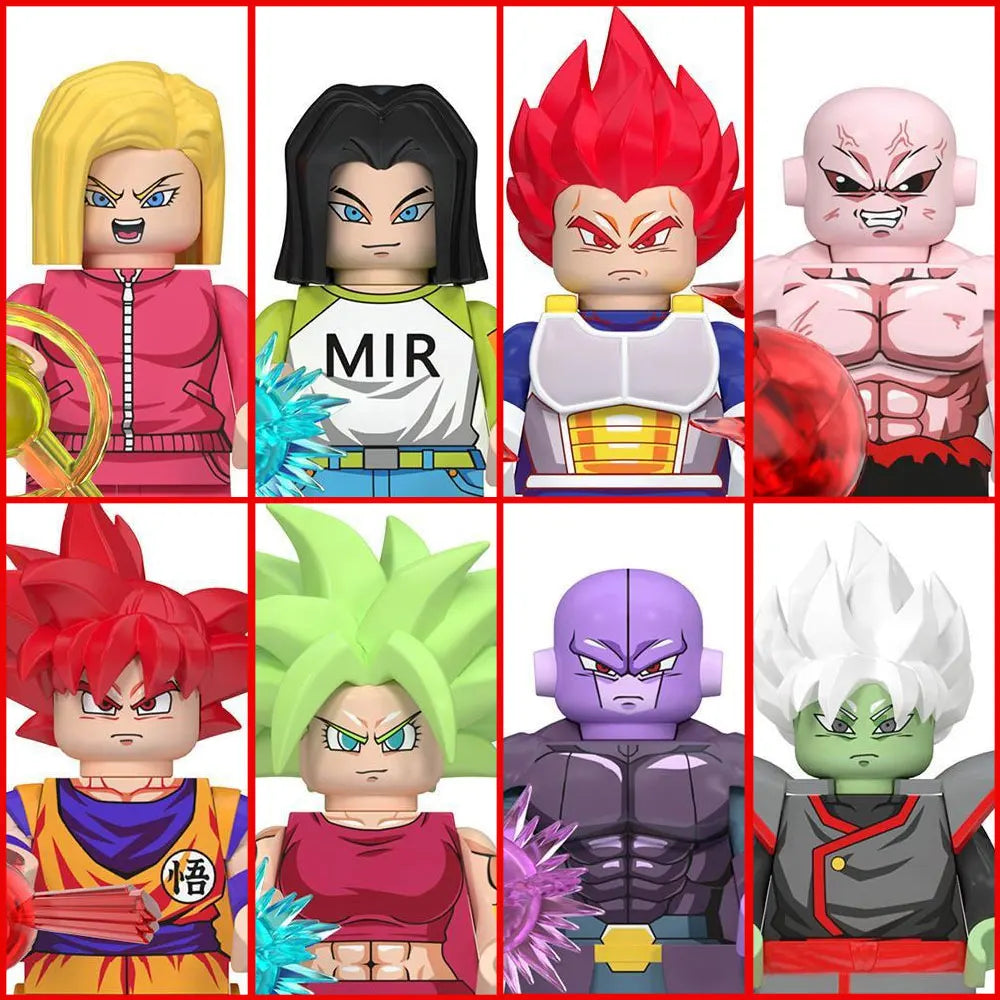 Dragon Ball Building Blocks Wukong Vegeta Felisaz Buu Collection Action Dolls Children Assemble Building Blocks Toys and Gifts