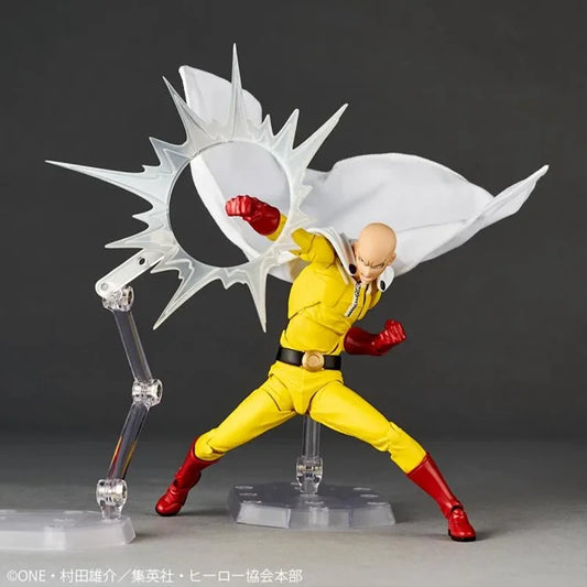 Original Kaiyodo One Punch Man Saitama Amazing Yamaguchi Revoltech Saitama in Stock Anime Action Figure Collection Model Toys