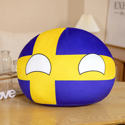 Country Ball Plush Toys 70 Styles 10cm Polandball Pendant Country Balls Countryball Stuffed Doll Xmas Birthday Gifts for Kids