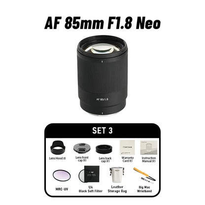 TTArtisan 85mm F1.8 NEO Full Frame Auto Focus AF Mirroless Lens for Sony E FE Nikon Z A7C A7R A7M A7S Z6 Z7 Z9 ZF Z6III