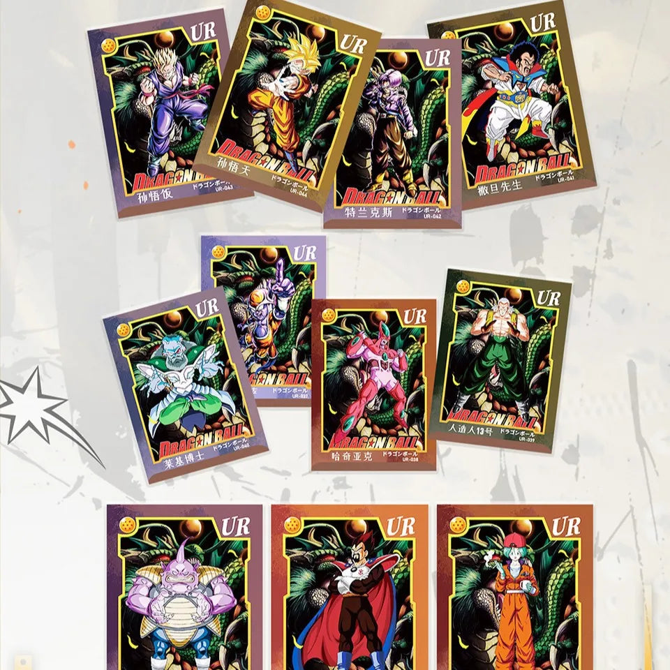 Dragon Ball Z Anime Trading Cards Booster Box, Premium XR Rare Foil Collectible Cards with Goku Vegeta & Villains, TCG for Fans