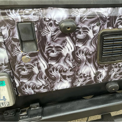 Premium Graffiti Skull Sticker Vinyl Wrap Film Roll Self Adhesive Decal Car Wrapping Foil with Air Release Bubble