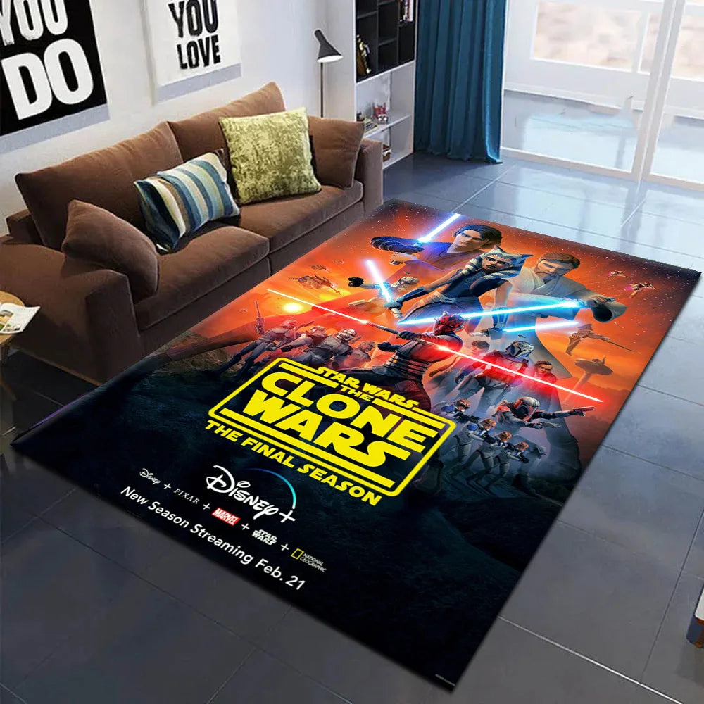 20th Anniversary 2025 S-Star W-Wars Revenge of Sith Scifi Film for Bedroom Living Room Sofa Home Anime Rug Non-slip Floor Mat