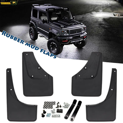 4Pcs Front Rear Car Mudguards Mud Flaps For Suzuki Jimny Sierra JB64 JB74 2019 2020 2021 Splash Guards Fender Mudflaps