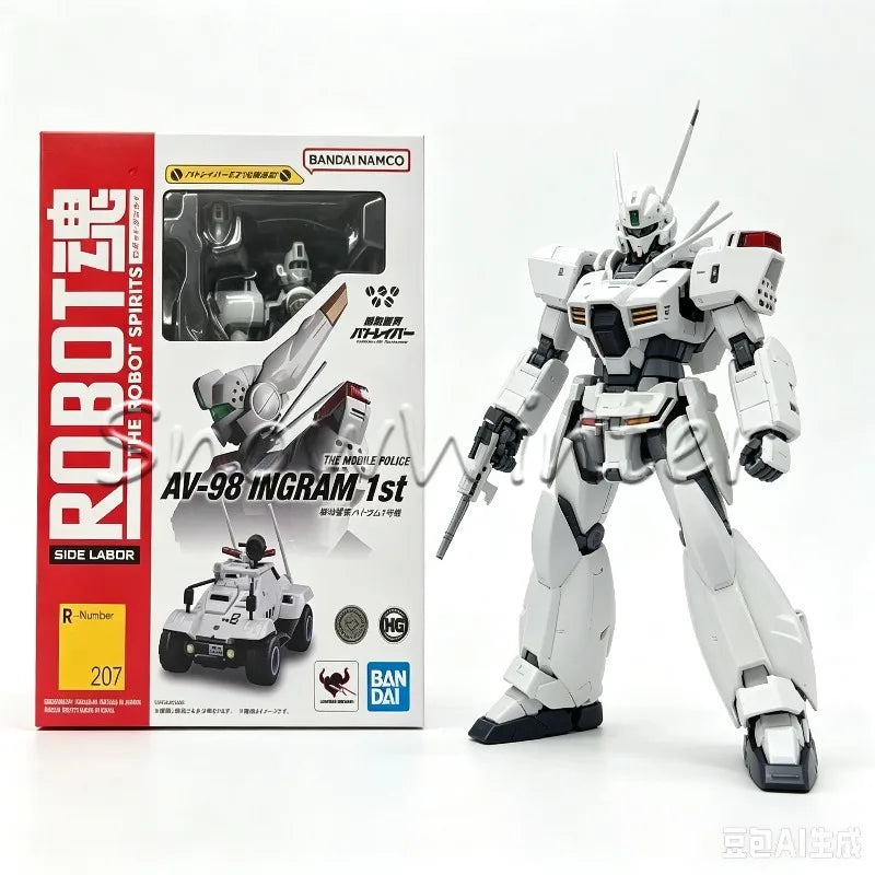 【In-stock】Bandai ROBOT SPIRITS AV-98 Ingram Unit 1 125mm Patlabor Anime Action Figure Christmas Collectible Model Gift