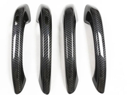 Carbon Fiber Door Handle Dry Carbon Door Handle Housing Shell Protective Cover for Porsche Macan Cayenne 2010-2023