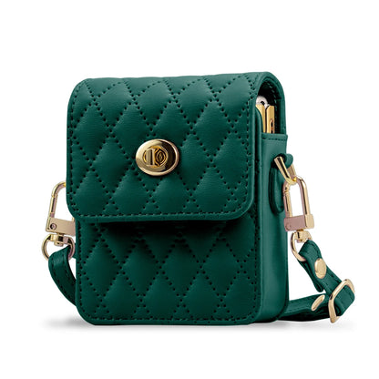 Women&Girls Fashion PU Leather Mini Phone Bag With Adjustable Crossbody Lanyard Strap For Galaxy Z Flip 7/6/5/4/3 Phone Case