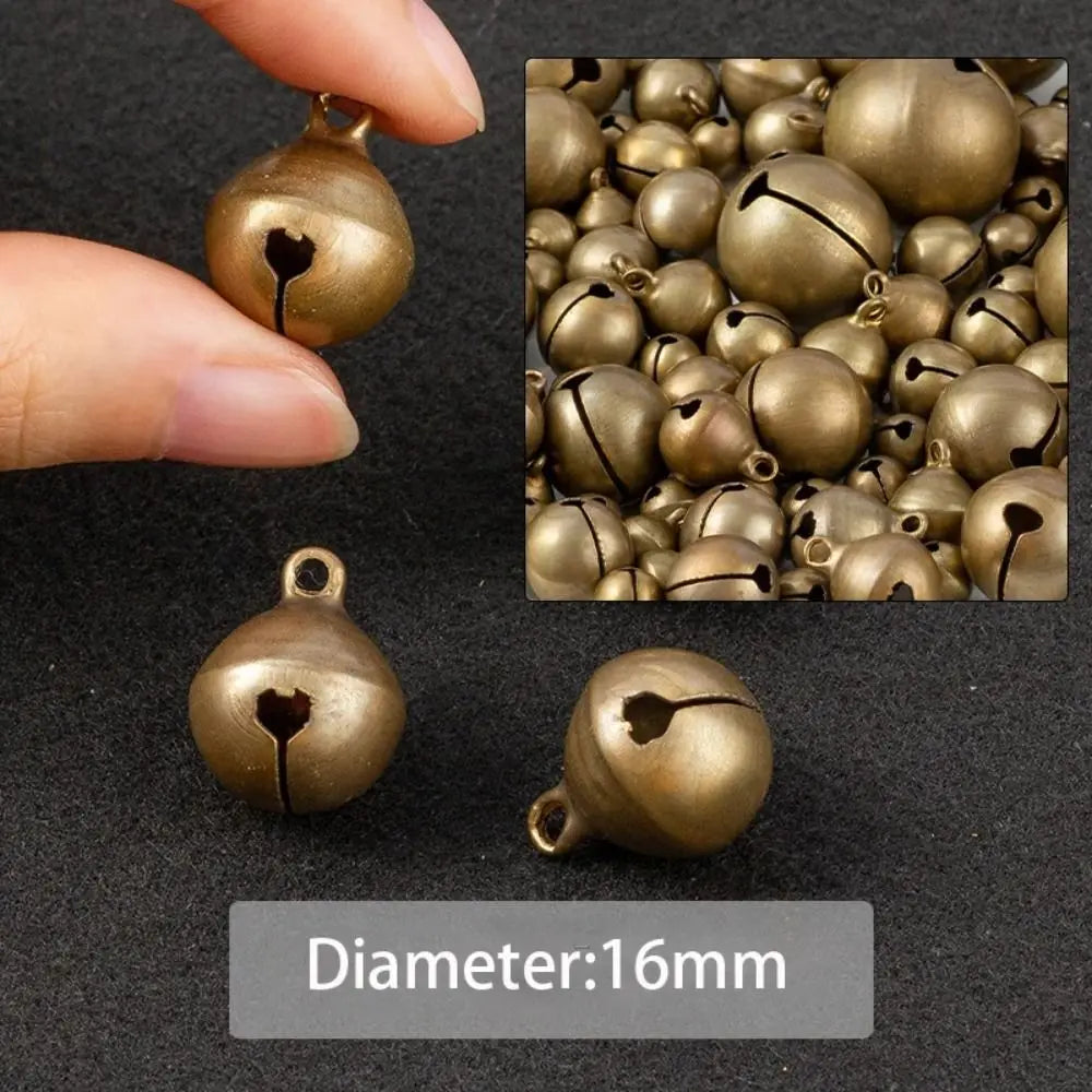 5-50pcs 6/8/10/12/14/16/18/20/25mm Bronze Metal Jingle Bells Loose Beads Festival Party Christmas Decor DIY Crafts Accessories