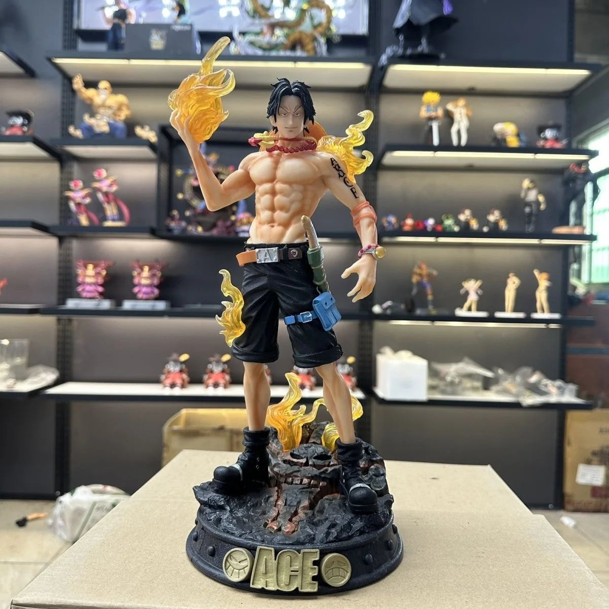 36cm/14.17in Anime ONE PIECE Figure ACE Action Figures Pvc Collection Model Toys for Gifts