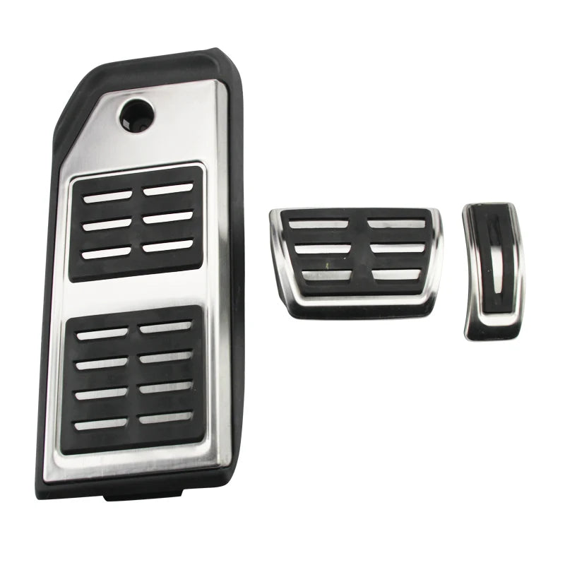 LHD Gas Accelerator Brake Footrest Pedal Cover for Audi Q7 Q8 2017-2025,Porsche Cayenne 2020-2024,Touareg 2019-2024 Pedal Covers