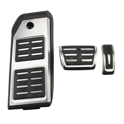 LHD Gas Accelerator Brake Footrest Pedal Cover for Audi Q7 Q8 2017-2025,Porsche Cayenne 2020-2024,Touareg 2019-2024 Pedal Covers