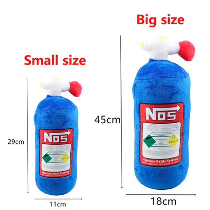 Car Seat NOS Headrest Pillow Universal Plush Neck Pillow Cushion Nos Bottle Stuffed Toys Soft JDM Cushion Gifts Car Interior