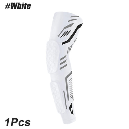 1 Pcs Professional Padded Arm Sleeves, Youth and Adult Elbow Forearm Crashproof Pads for Football Basketball Volleyball Soccer