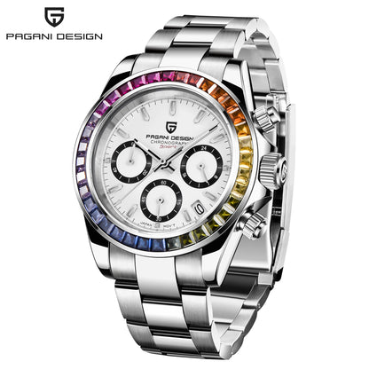 PAGANI DESIGN Luxury Chronograph Stop Watch for Men Sapphire MIYOTA VK63 Sport Waterproof Quartz Men's Wristwatches Reloj Hombre