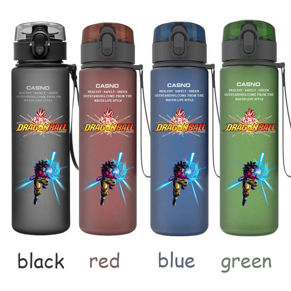 560ML Dragon Ball Water Cup Children Portable Plastic Goku Vegeta Bulma Cartoon Outdoor Large Capacity Sport Water Bottle Gift