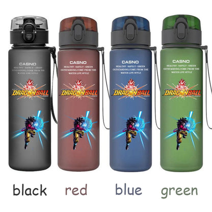 560ML Dragon Ball Water Cup Children Portable Plastic Goku Vegeta Bulma Cartoon Outdoor Large Capacity Sport Water Bottle Gift
