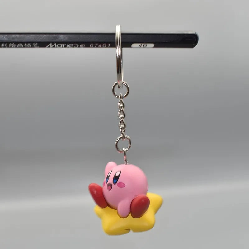 Anime 12 Models Super Cute Kawaii Kirby Figures Keychain Portable Popular Models Anime Perfect Child Gift Toys