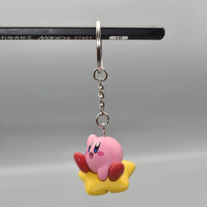 Anime 12 Models Super Cute Kawaii Kirby Figures Keychain Portable Popular Models Anime Perfect Child Gift Toys