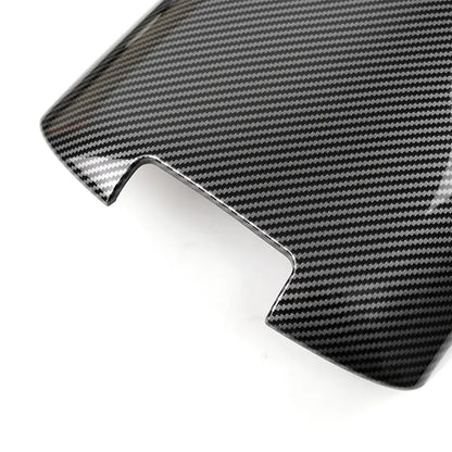 For Porsche Cayenne 2011 - 2017 Car Center Console Armrest Storage Box Protective Cover ABS Carbon Fiber Interior Accessories