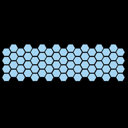 Honeycomb Pattern Waistline Sticker Modification Car Side Skirt Sticker Universal Body Decoration Side Door Sticker.
