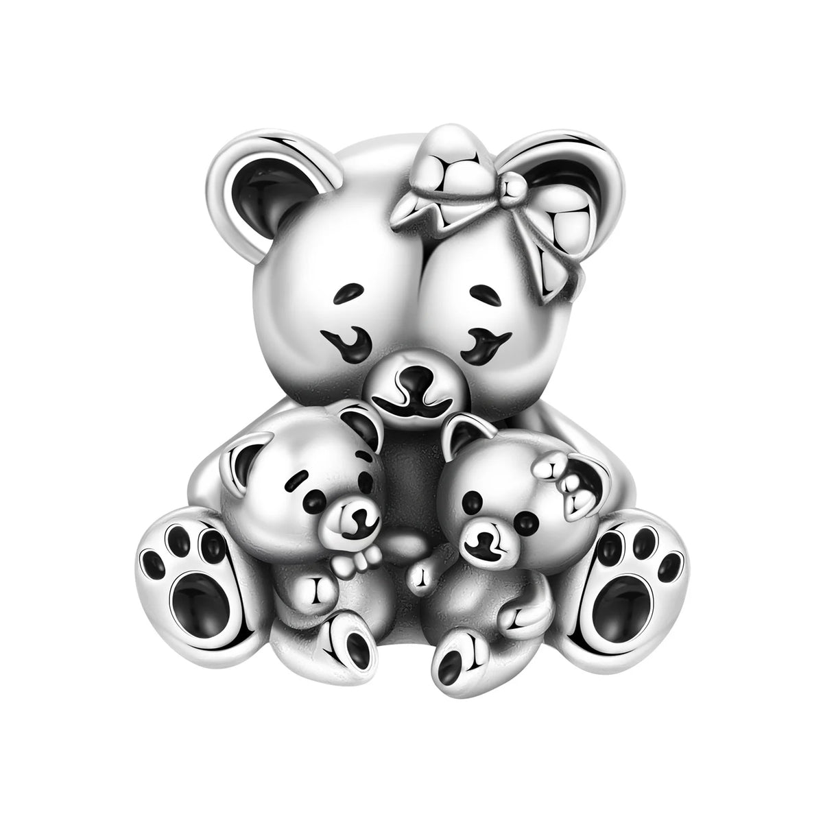 Orstarry 925 Sterling Silver Cute Rabbit Animal Beads Original Pendants Bracelet Charm Jewelry Party DIY Trendy Gifts