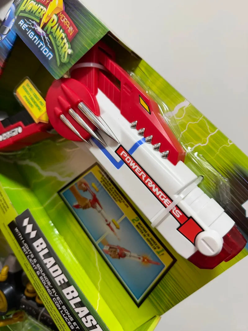 In Stock Playmates Mighty Morphin Power Rangers Re-Ignition Blade Blaster Dragon Knife Sound Effect Accessories Doll Toy Gift
