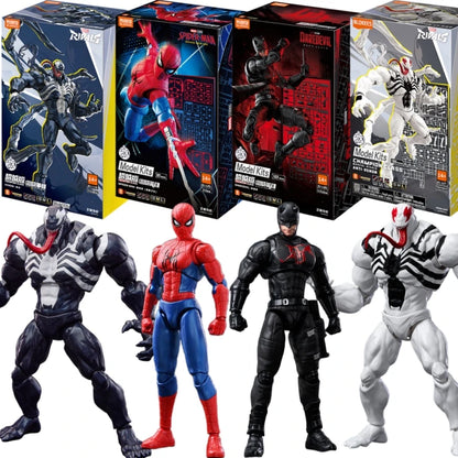 BLOKEES Original Spider Man ANTI Venom Daredevil Marvel CHAMPION CLASS Version Action Figure Assembled Movie Model Toys Gift