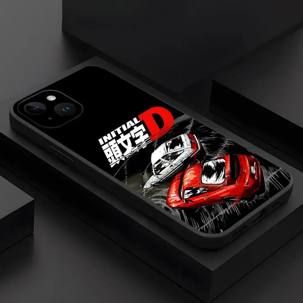 Initial D Anime Phone Case For IPhone 17 15 16 13 Pro Max 14 12 11 Air Xr X 8 7 6 Plus Luxury Back Cover
