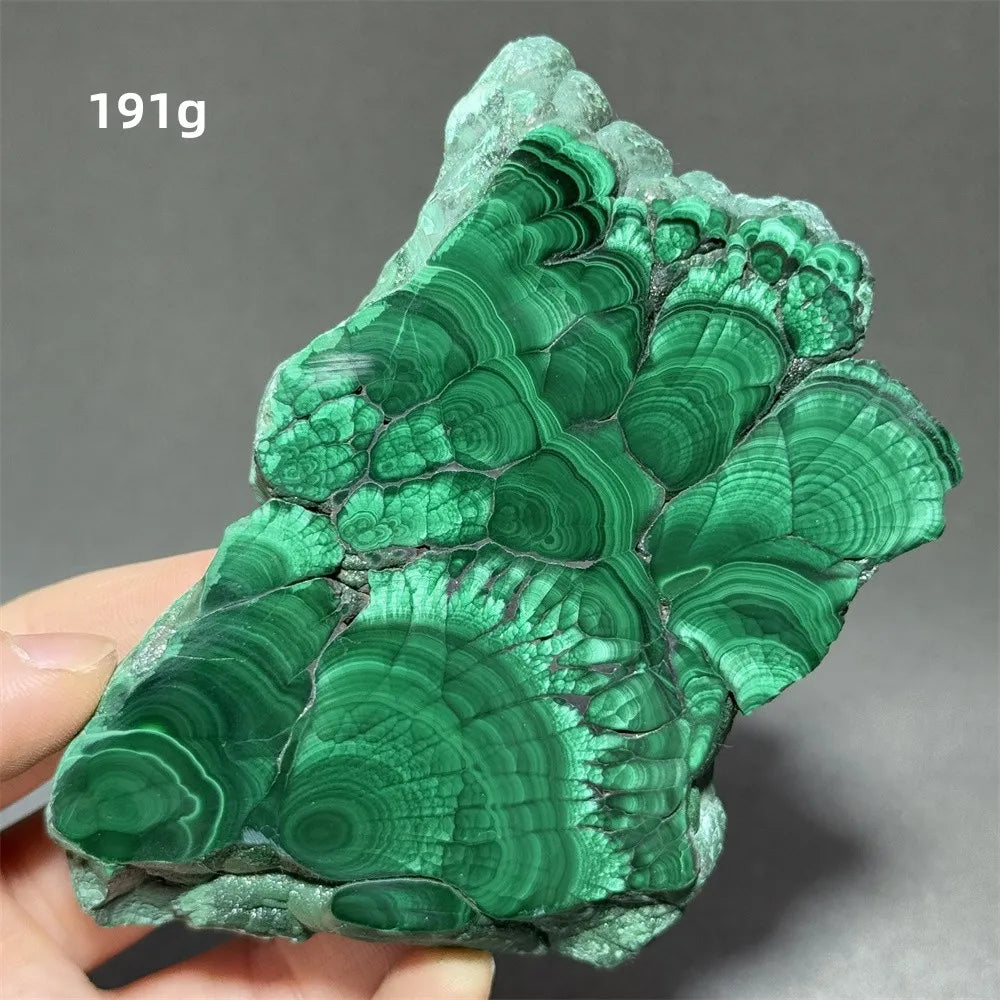5A+ Natural Malachite Mineral Raw Stone Slice Home Office Feng Shui Decoration Therapy Spiritual Meditation Gem