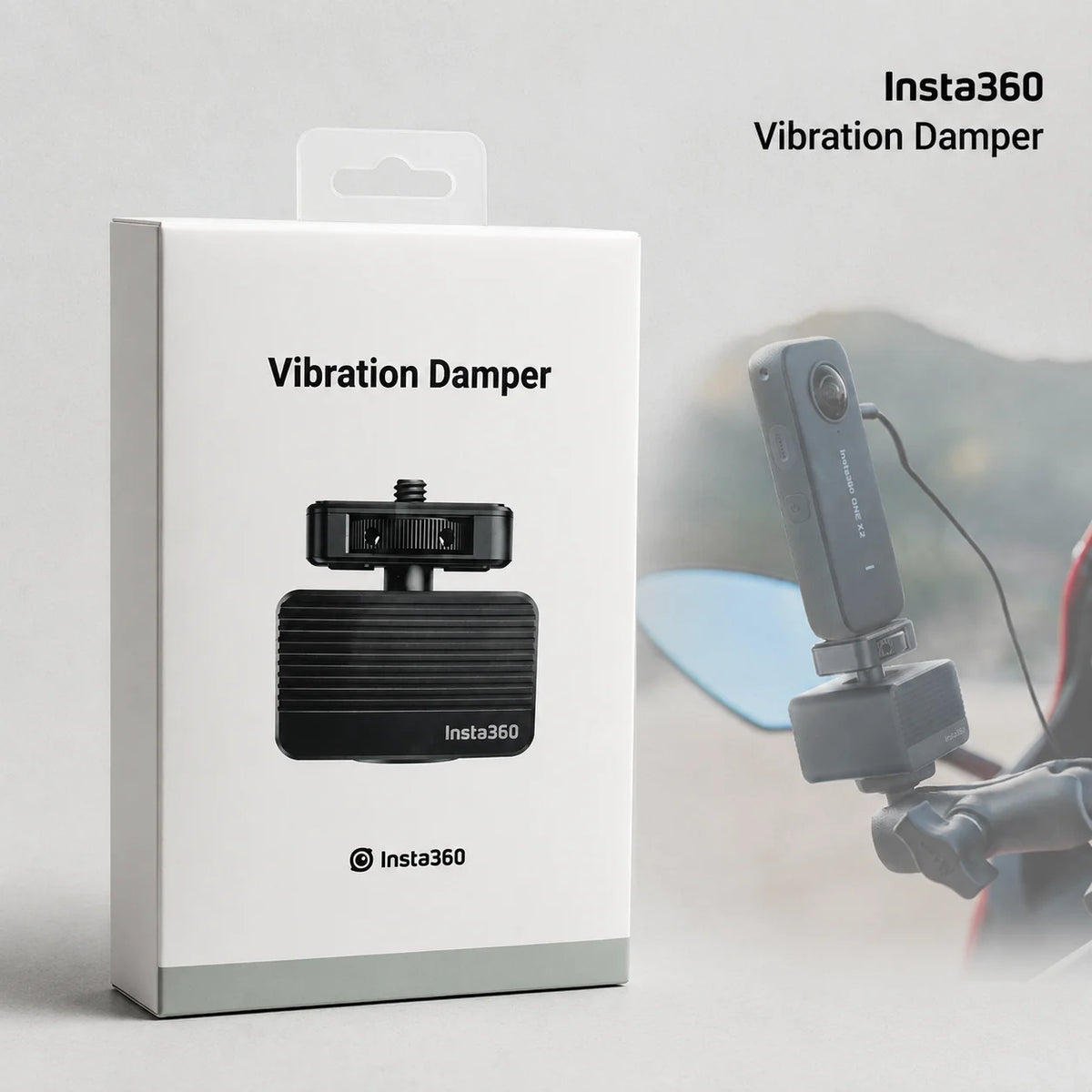 Insta360 Vibration Damper for X6 X5 X4 Air X4 GO Ultra, Mechanical Anti-Shake Stabilizer Mount for Motorcycle Camera