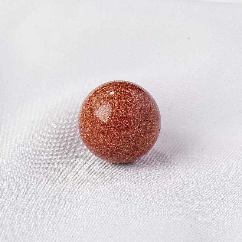 16mm Natural Crystal Ball No Hole Beads, Polished Agate Gemstone Sphere Bulk for DIY Jewelry Crafts Home Decor Gifts