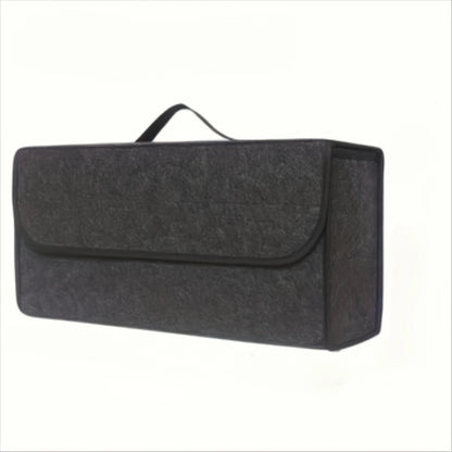 1-Pack Car Trunk Organizer: Foldable, Multi-Compartment with Ergonomic Handle, for SUVs/Sedans/Trucks, Durable Fabric