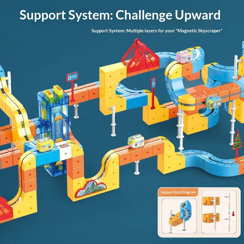 Magnetic Suspension Track Train Lifting Anti-gravity DIY Assembly Lift Railway Car 2026 New Educational Toys for Children Kids