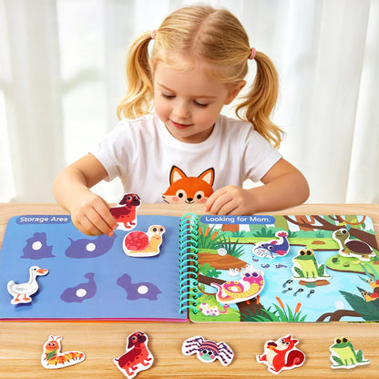 Children Quiet Busy Book 4 Themes Cartoon Travel Sticker Books Kids DIY Sticker Educational Game Montessori Paste Book Toy Gifts