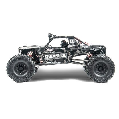 YK4061 1/6 4WD Performance RC Crawler Low Center of Gravity Electric Off‑Road Rock Crawler Remote Control Hobby Car for Adults