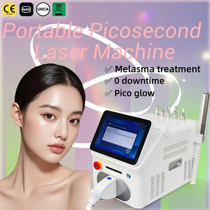Pico Laser Beauty Device – Portable For Tattoo, Eyebrow & Freckle Removal – Skin Rejuvenation, Brightening & Pore Care – Home &