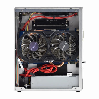 METALFISH S3 MINI-ITX Case All Aluminum Computer Mini Small Chassis Support Flex PSU/195mm GPU