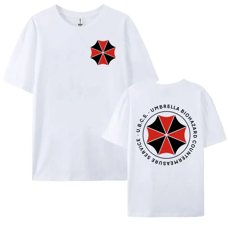 Umbrella Corporatio Logo Graphic T Shirt Resident Evil Clothing Tee Shirt Men's Y2k Harajuku Oversized Summer T-shirt Streetwear