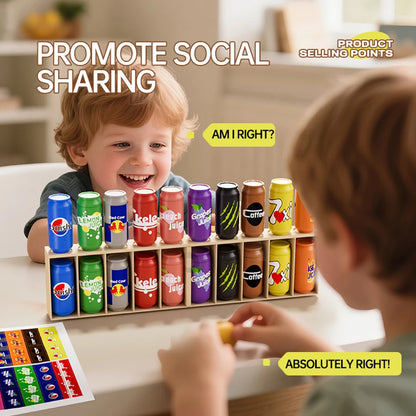 Children New Bottle Guessing Beverage Match Match Memory Exercise Logical Thinking Reasoning Board Game Beneficial Intelligence