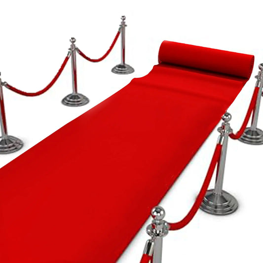 Red Solid Color Style Wedding Party Proposal Carpet Festival Event Corridor Carpet Garden Running Corridor Carpet
