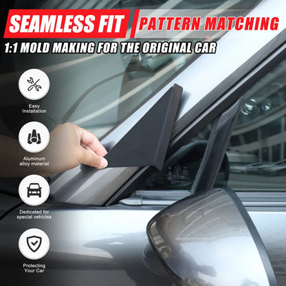 For Mazda MX-5 MX5 ND 2016-2026 Aluminum Alloy Car A-Pillar Triangle Spoiler Wind Deflector Trim Panel Accessories