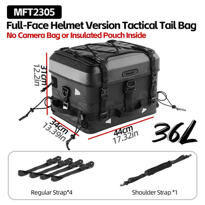 Rhinowalk Motorcycle Tail Dry Bag Waterproof Motor Rear Seat Bag Camera Or Cooler Bag Motorcycle Hard Case Luggage Helmet Bag