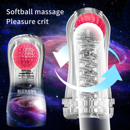 Transparent Masturbation Cup Glans Stimulator Ball Sex Toy for Man Male Masturbator Sex Toys for Men Massager Adult Sex Trainer