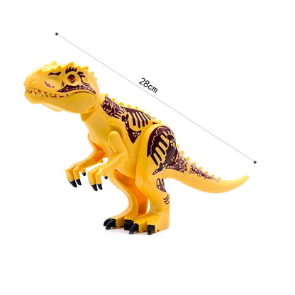 Jurassic Dinosaurs Spinosaurus Large Brick Toy Joints Open Mouth 7 Color Designs, Collectible Decor DIY Puzzle Assembly Gift
