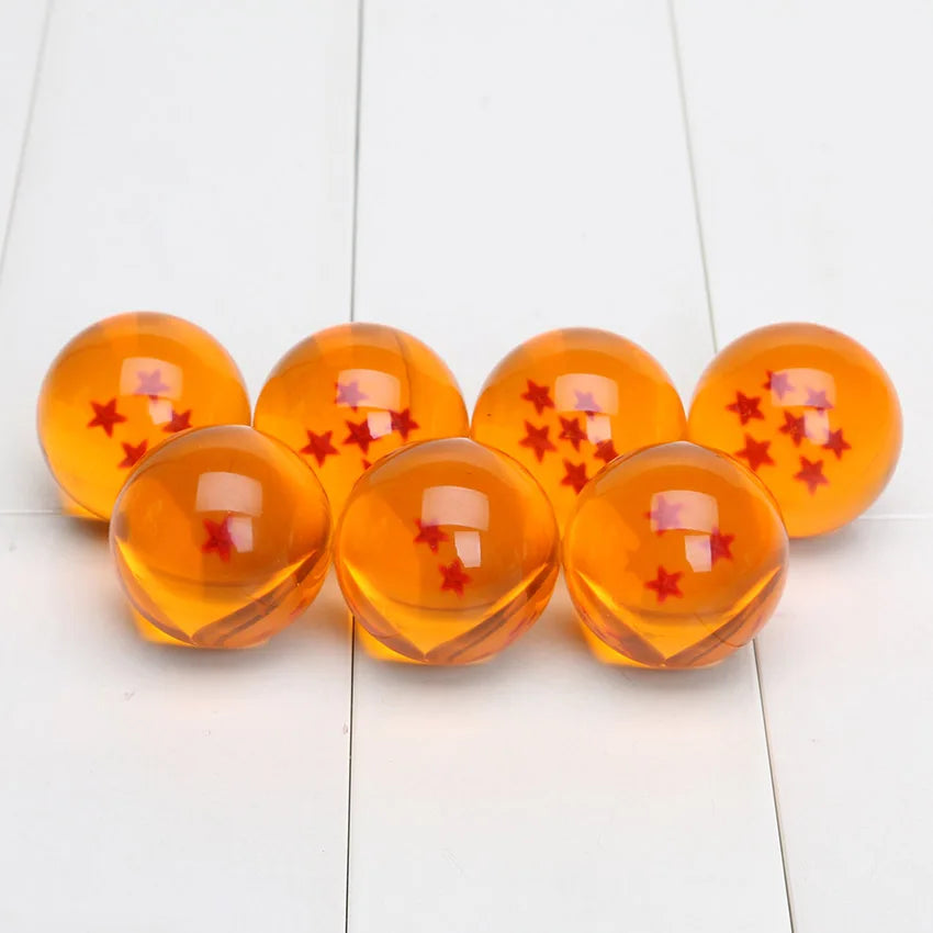 3.5-7.6CM Anime Dragon Ball Crystal Ball Z Star 1-7 Resin Dragonbead Cosplay Props Desktop Decoration Children Toys Gifts