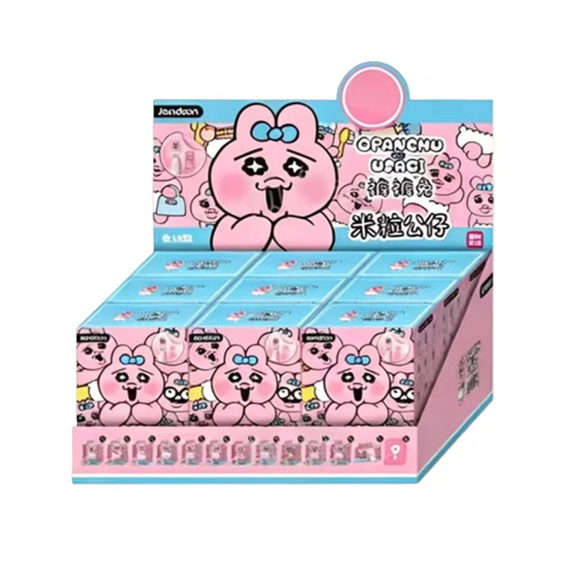 JANDOOM  Toy Story Stitch Mickey Mouse Winnie Zootopia Doraemon Action Figure Rice Grains Doll Model Blind Box Toys Modei Gifts