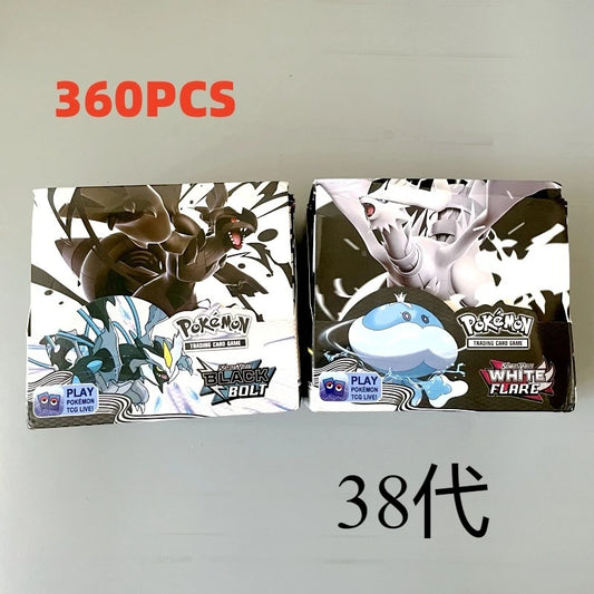 36Pack English Pokemon Card Black Bolt White Flare Booster Box Battle Pokemon Trade Card Transaction Gift