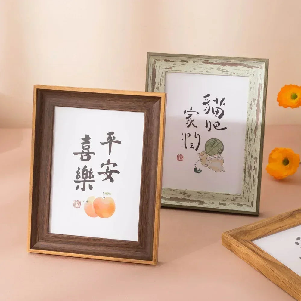American Simplicity Picture Frame A3 A4 Family Photo Frame Wall Decorative Ornaments for Living Room Bedroom Acrylic Home Decor