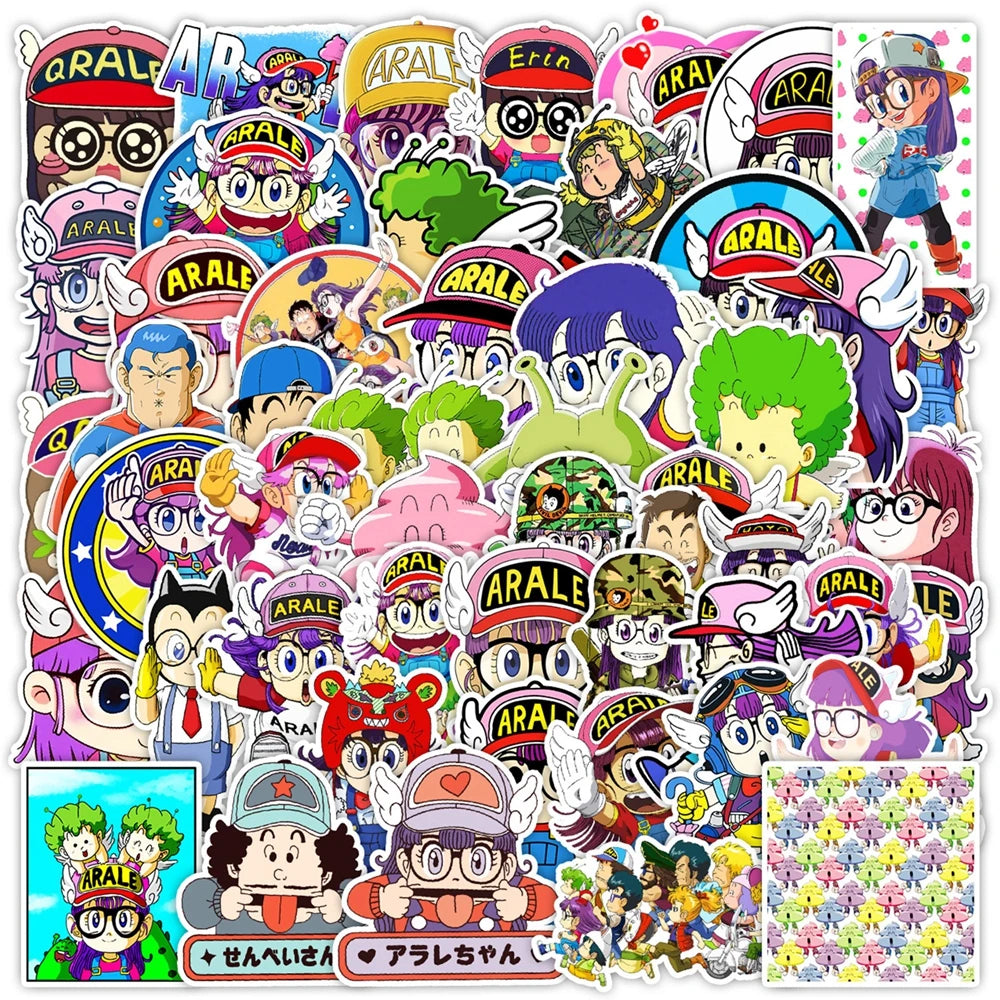 1 Pack Anime Sticker Arale Action Figures Dr Slump Robot Girl Model Decorative Supplies Gift Toy