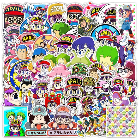 1 Pack Anime Sticker Arale Action Figures Dr Slump Robot Girl Model Decorative Supplies Gift Toy